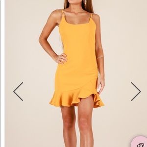 NEW! Mustard yellow dress